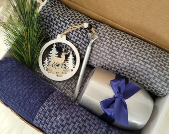Cozy Blanket Hygge Gift Box, Hygge Spa Gift Basket, Care Package, Holiday Gifts, Self Care Package, Women Gift, Hygge Spa Gift Set, Men Gift
