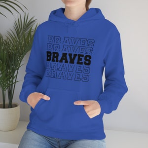 Braves Mascot Unisex Heavy Blend Hooded Sweatshirt