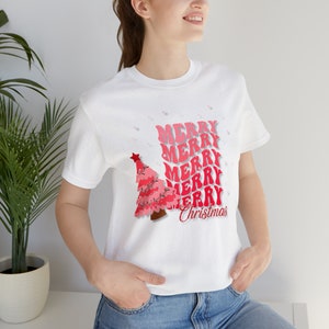Frohe Weihnachten Unisex T-Shirt, Kurzarm Shirt, Weihnachtsgeschenk Shirt, festliches T-Shirt, Weihnachtsgeschenkidee