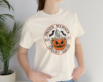 Spooky Squad Tee, Unisex Short Sleeve Tee, Halloween Shirt, Squad Goals, Halloween Party, Halloween Costume