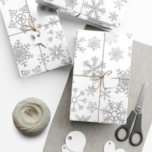 Silver Glitter Wrapping Paper