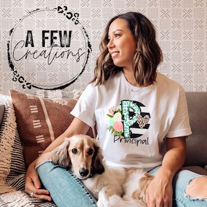 Camiseta principal de rayas y flores, camisa de regalo educativo, manga corta unisex, agradecimiento al maestro, regreso a la escuela, camisa de maestro
