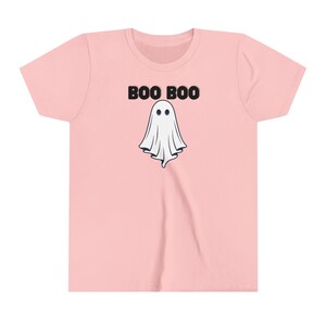 Boo Boo Ghost Unisex Short Sleeve Tee, Funny Halloween Shirt, Cute Ghost T-shirt, Spooky Shirt, Costume Tee