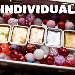 Handmade Metallic Watercolor Paint Quarter Pan