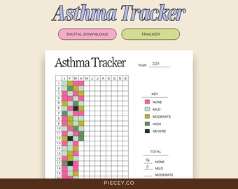 Asthma & Inhaler Tracker Printable (PDF)