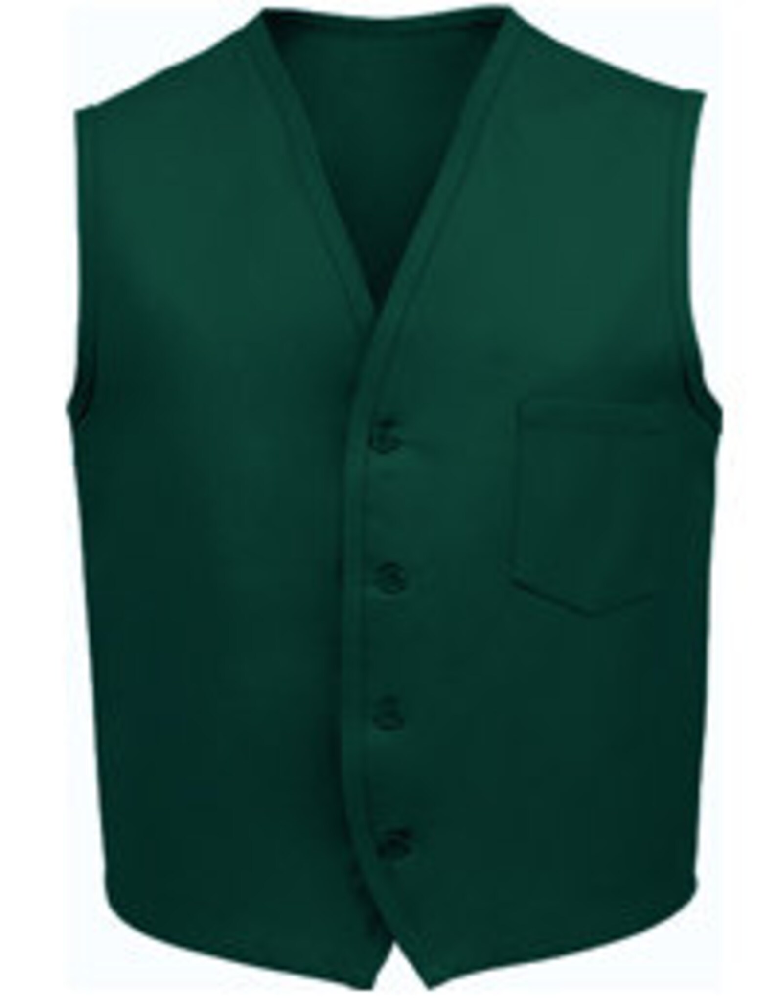 Unisex Work Vest With Breast Pocket Hunter Green Etsy