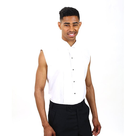 sleeveless formal shirt