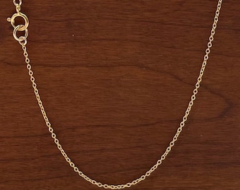 1.1mm Round 14K Gold Filled Cable Chain Necklace, Everyday Chain, Bulk & Wholesale Available, Made in USA [927Round]