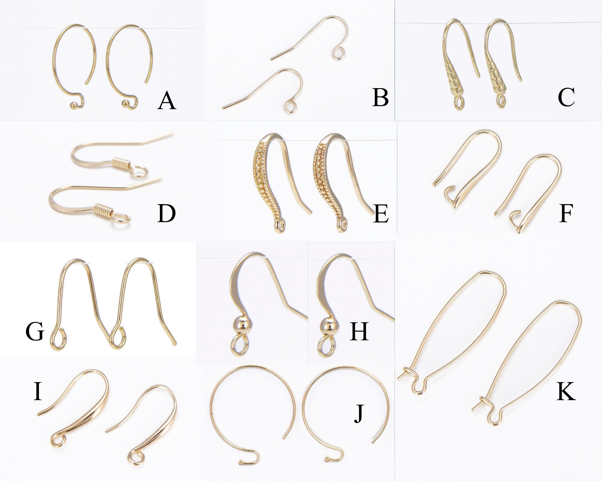 100pcs 20x17mm Boxed Earring Findings Ear Clasps Hooks Fittings DIY Jewelry  Making Accessories Iron Hook Ear wire Jewelry Supplies