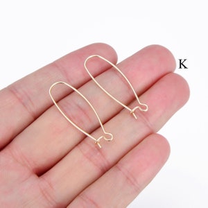 14K Gold Plated Hook Ear Wires, Lead and Nickel Free Earring Components/Findings, Bulk Discounts Available, DIY Earring Supplies, USA SELLER