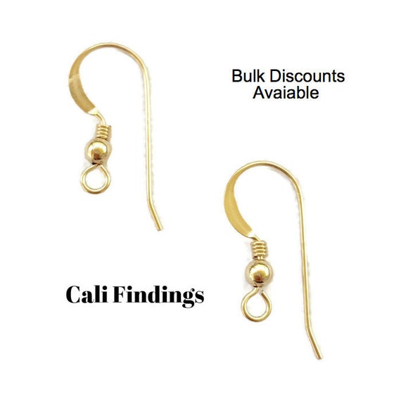 14K Gold Filled Earwires, Bulk Earwires, Gold Earring Hooks, Gold Filled  Earrings, Gold Filled Earring Hooks, Earring Supplies 2071 -  Canada