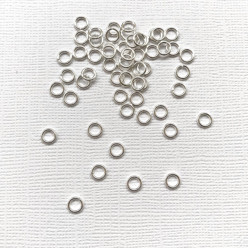 5mm/ 19g/ 20 Pc Sterling Silver Open Jump Rings 19 Gauge 20 - Etsy