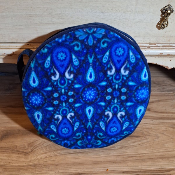 Hoop drum bag, 12 inch carrying case, frame drum bag, drum bag, shaman drum bag, hand drum case, Gift for drummer, drum bag with strap