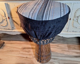 Drum cover, 16 inch drum cover, djembe drum cover, drum hat, Drummer gift, gift for drummer, drum protection, drum cozy