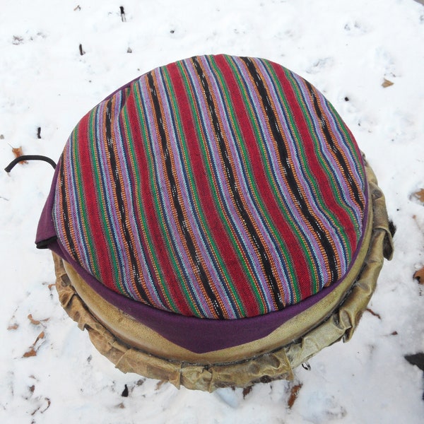 Drum cover, 12 inch drum cover, djembe drum cover, drum hat, Drummer gift, gift for drummer, drum protection, drum cozy