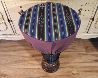 Drum cover, 14 inch drum cover, djembe drum cover, drum hat, Drummer gift, gift for drummer, drum protection, drum cozy