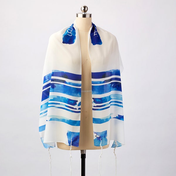 Bat Mitzvah Silk Tallit: River