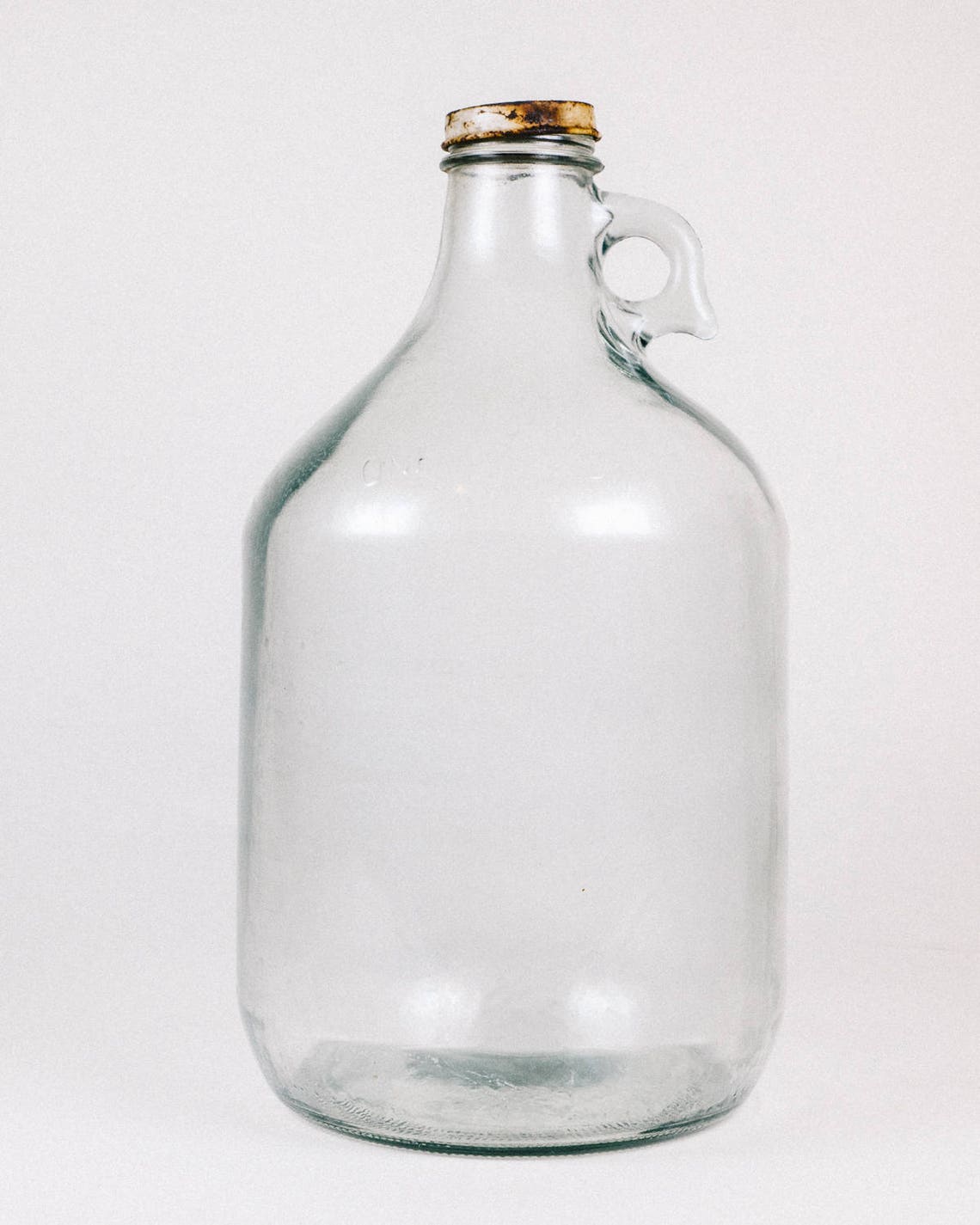 Glass Gallon Jug with Lid Vintage Etsy