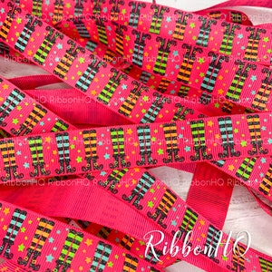 7/8&quot; witch feet ribbon- 7/8&quot; Grosgrain Ribbon- Halloween ribbon - witch ribbon - fall ribbon - halloween hair bows -spooky ribbon