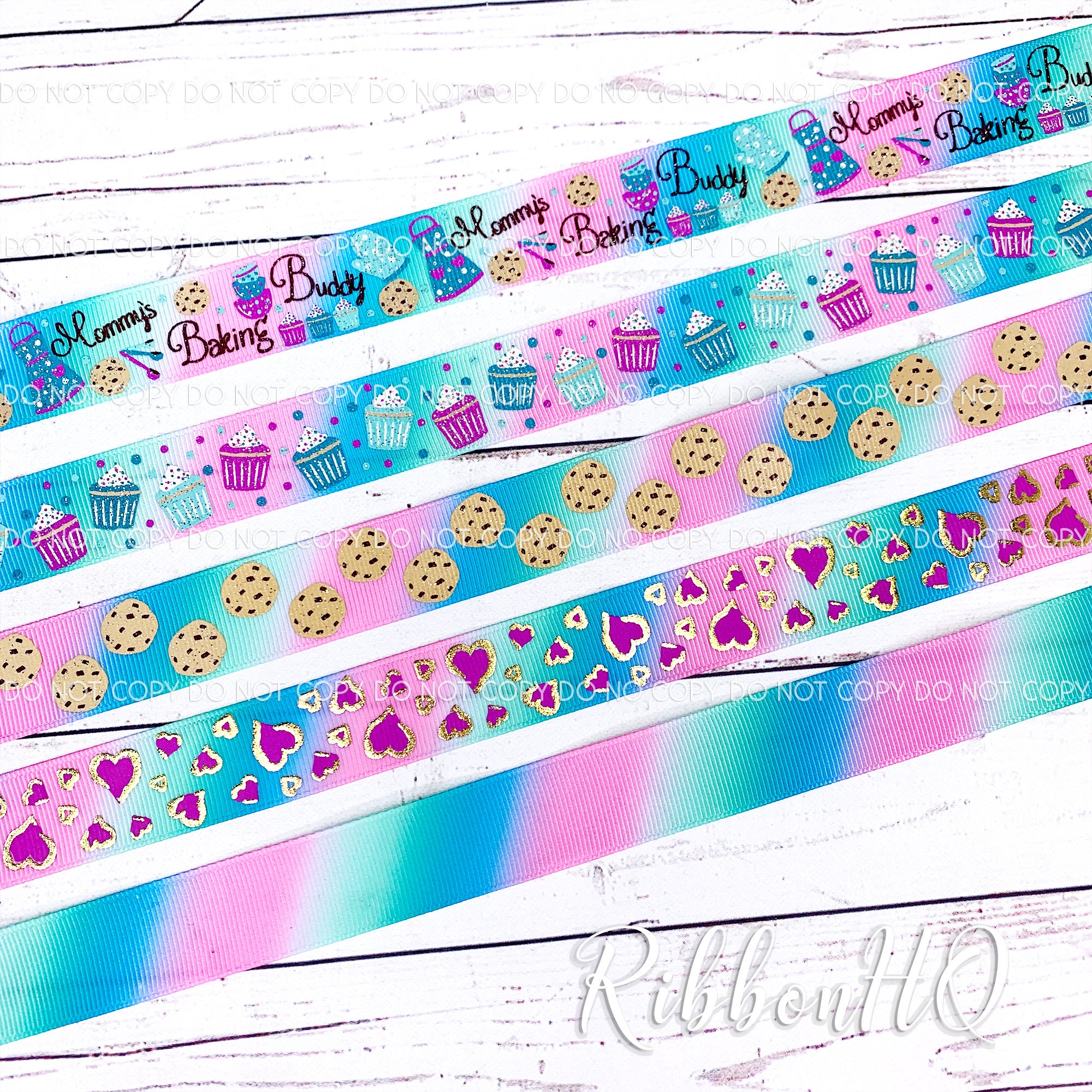 School Supplies Designer Ribbon-RibbonHQ 3 Ribbon-Heat Transfer-Grosgrain Ribbon Back To School Ribbon Craft Supplies U.S Hair Bows