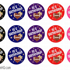 It&#39;s Gameday! bottle cap images! BCI, football, pink, red, blue, black, hair bows, supplies, scrap booking, kids hair bows, sports, team
