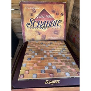 Vintage Scrabble Deluxe Edition Selchow & Righter, 1982 Jeu de