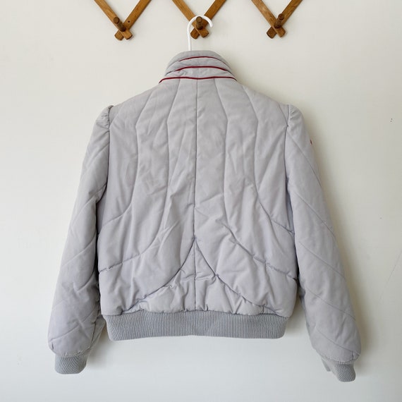 Vintage Grey and Burgundy Ski Jacket - image 8