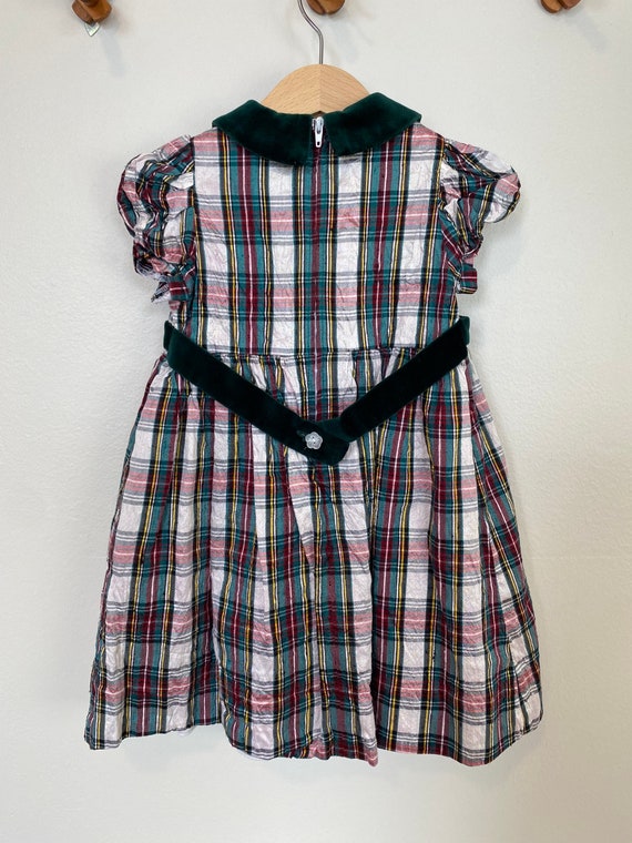 Vintage Florence Eiseman Silk Plaid Christmas Dress Etsy