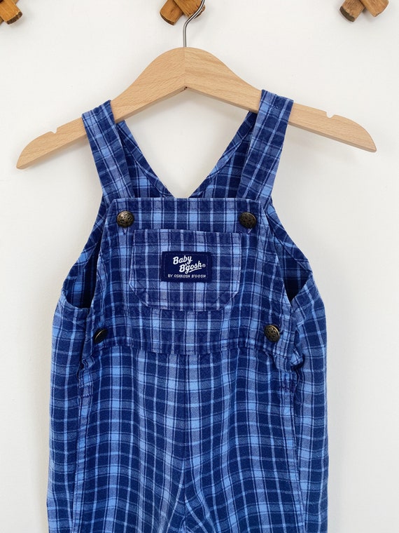 Vintage Blue Checkered Overalls - image 2