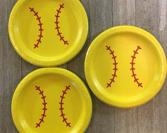 Softball Party Decor Etsy