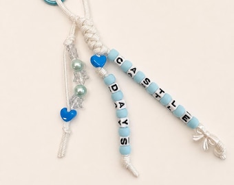 Castle Days Blue Beaded Bag Charm | Fairytale-Inspired Keychain
