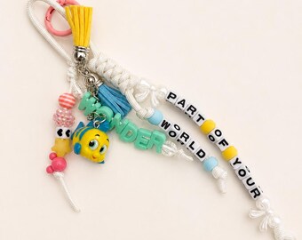 Ocean Inspired Bag Charm | Tropical Fish, Tassels, Beads (Part of Your World)