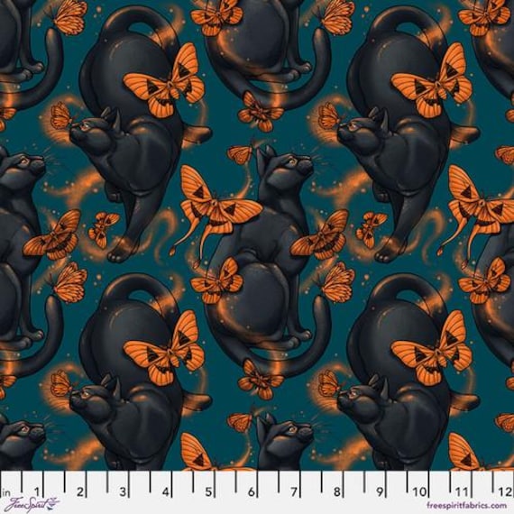 Mystic Moonlight Moth Cat in Turquoise Mystic Moonlight Moth Cat in Turquoise