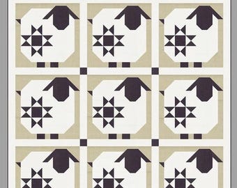 Corey Yoder Quilt Pattern - Wooly Stars - Coriander Quilts Pattern - Sheep - #CQP188 - Quilt Pattern