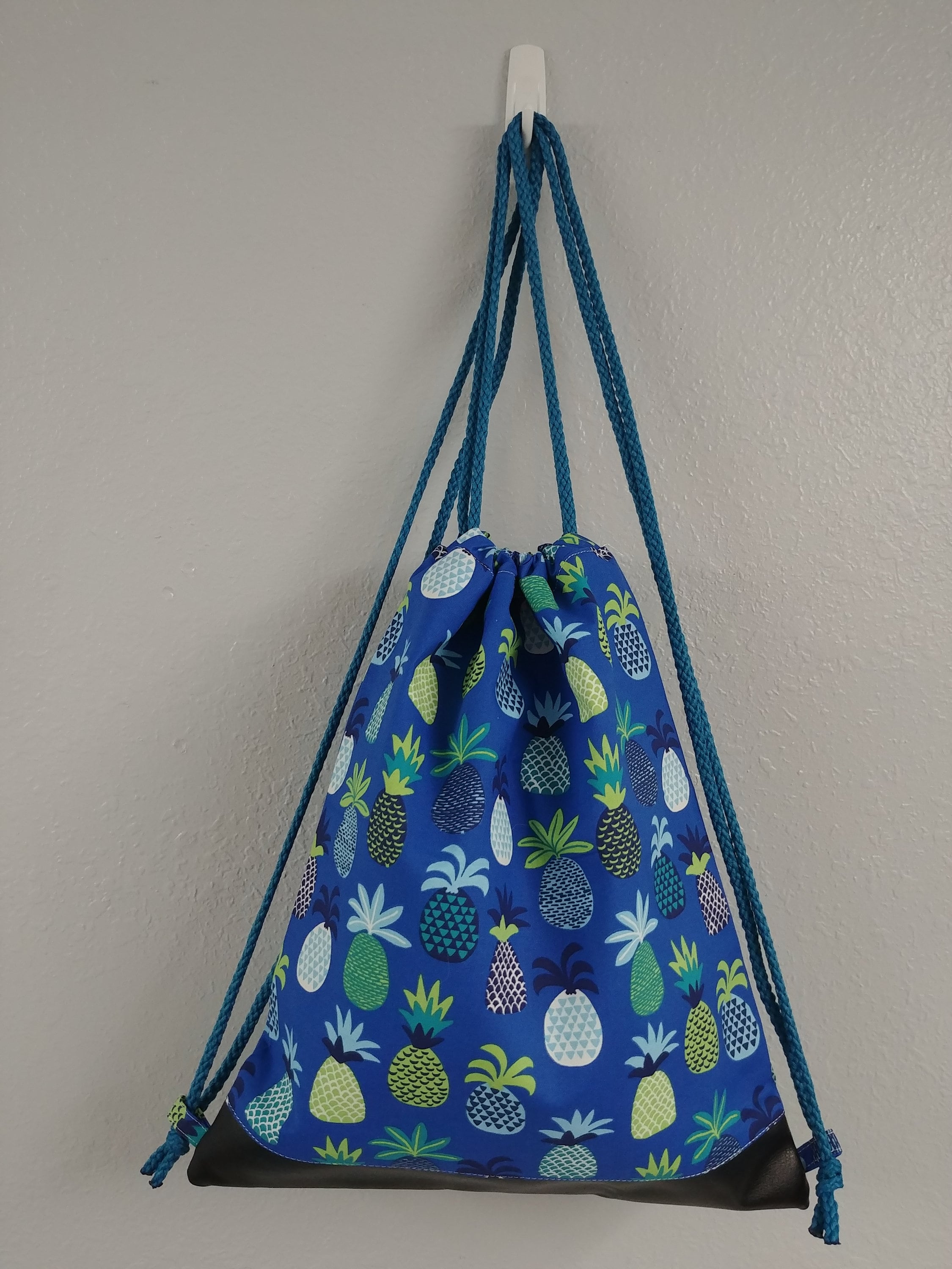 SALE handmade bag Festival Bag,Cute Purse,yellow Crochet Bag,baby gift Pineapple Drawstring Backpack,Sister Gift