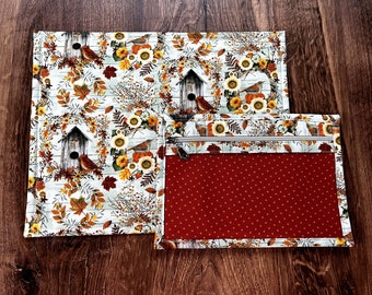 Vinyl Cross Stitch Project Bag - Embroidery bag - Project Bag - Knitting  Crochet Bag - Storage - Organizer - Bird Project Bag - Notion