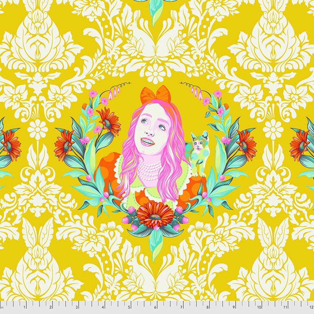 Free Spirit Tula Pink Curiouser & Curiouser Fabric - SUGAR