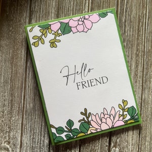 Carte fleur, carte pensée à vous, carte meilleure amie, pensée à vous, carte amitié, carte bonjour ami, carte bonjour, cartes fleurs