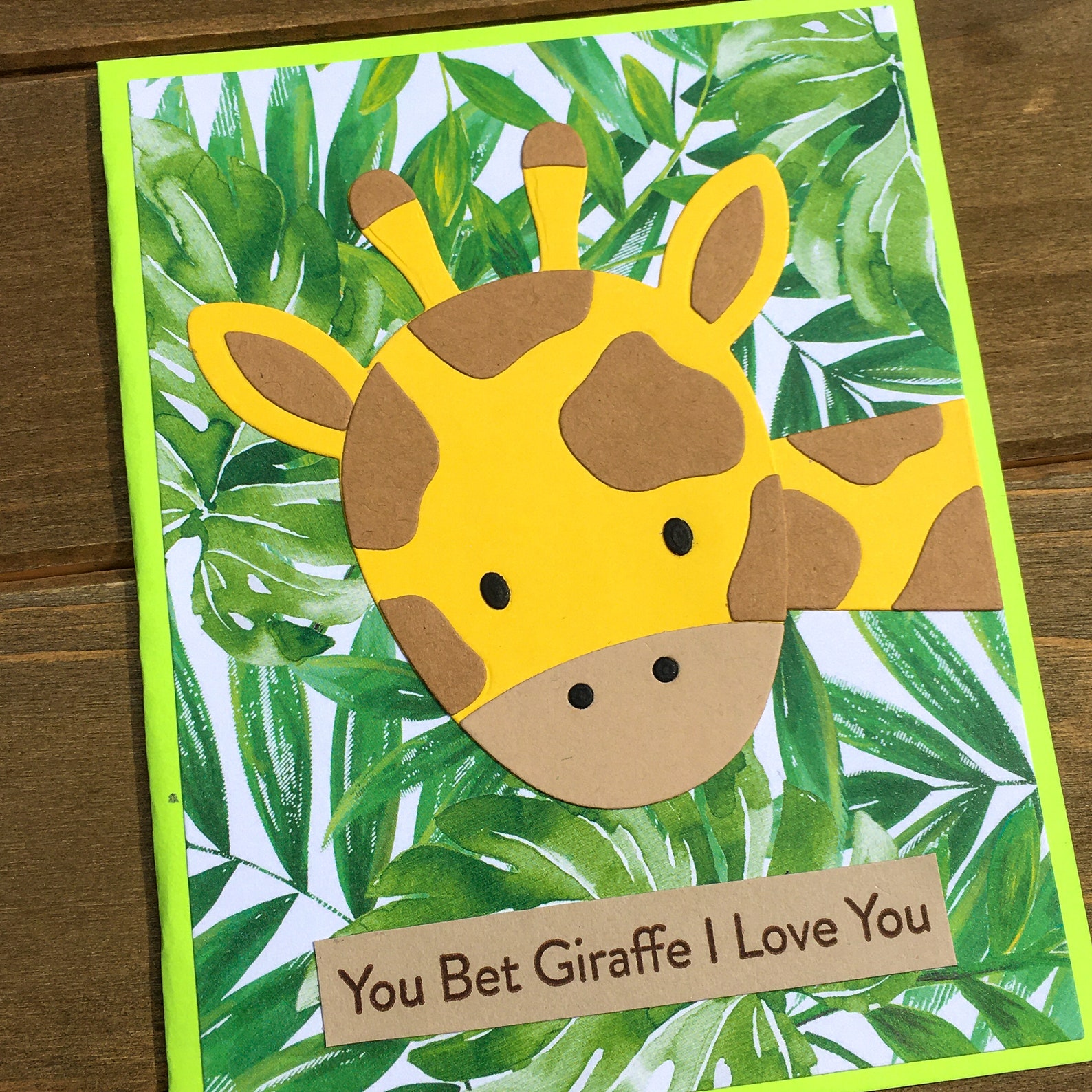 Giraffe Card Catch up Card Thinking of You Card Friendship Etsy
