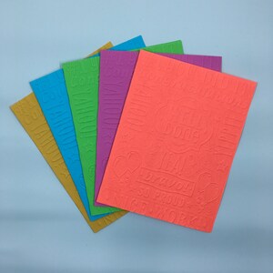 congrats note card set, 5 pack cards, notecard set, bright summer notes, well done cards, congrats cards, promotion cards, new job cards