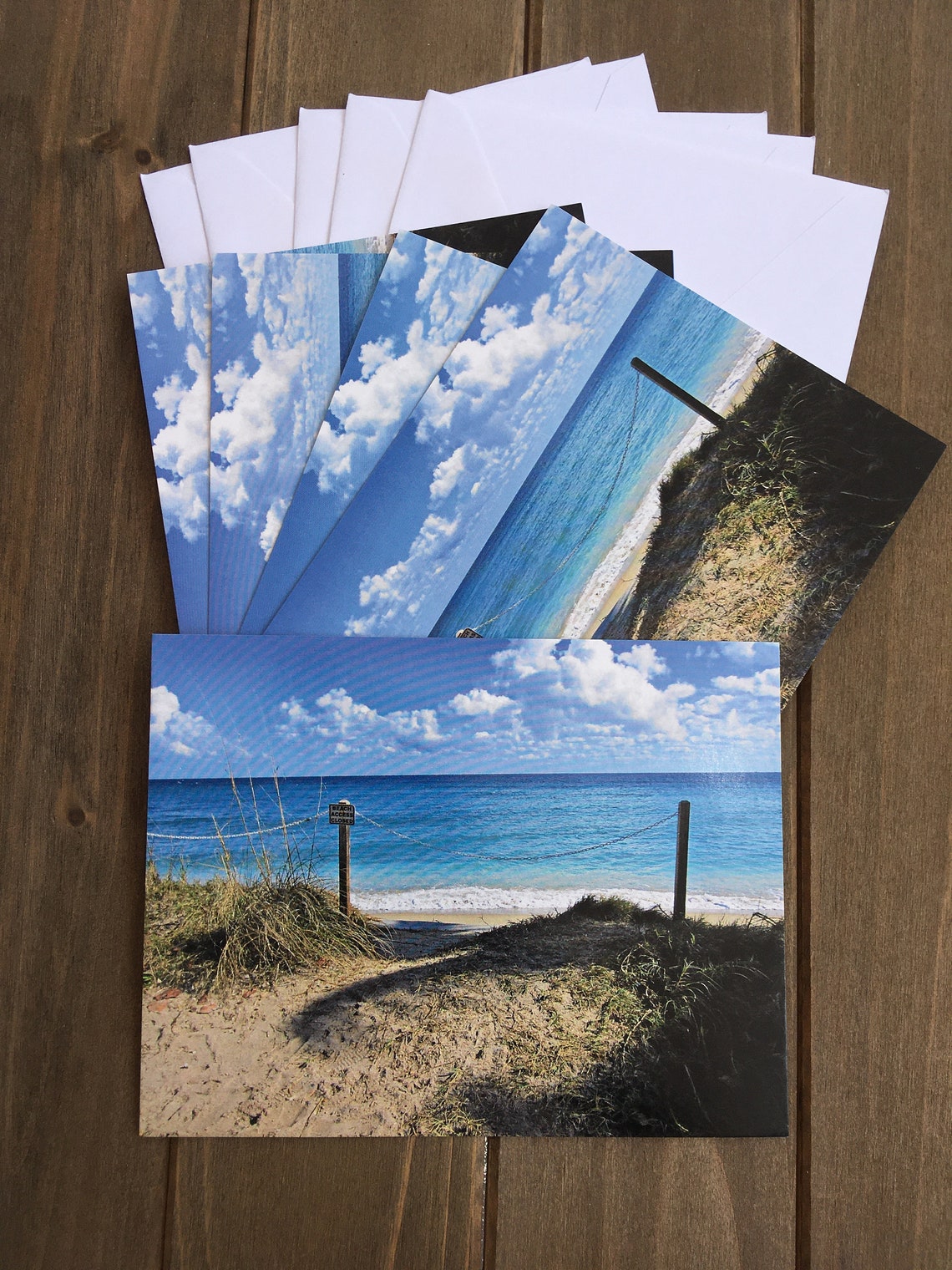 Beach Note Cards Flat Note Cards Summer Themed Card Flat - Etsy