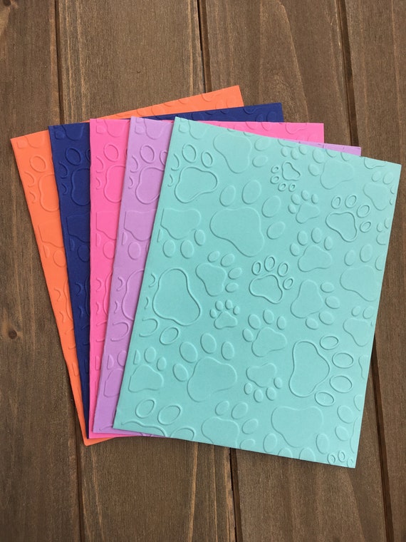 paw-print-card-paw-print-notecards-gifts-for-vets-animal-etsy