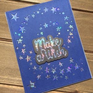 faire une carte de vœux, carte étoiles, carte de baby shower, nouvelle carte bébé, carte de graduation, carte de note, carte de nuit étoilée, faire un vœu, carte d’anniversaire