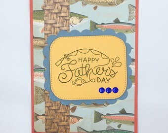 Fishing card, Father's day card, Dad father's day card, Grandpa Card, fishing father's day card, fisher father's day card, fisher card