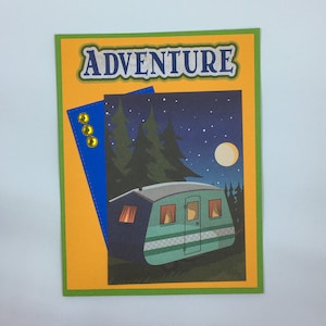 camper cards, retirement card, travel card, new home card, new trailer card, new camper card, housewarming card, adventure card, camping