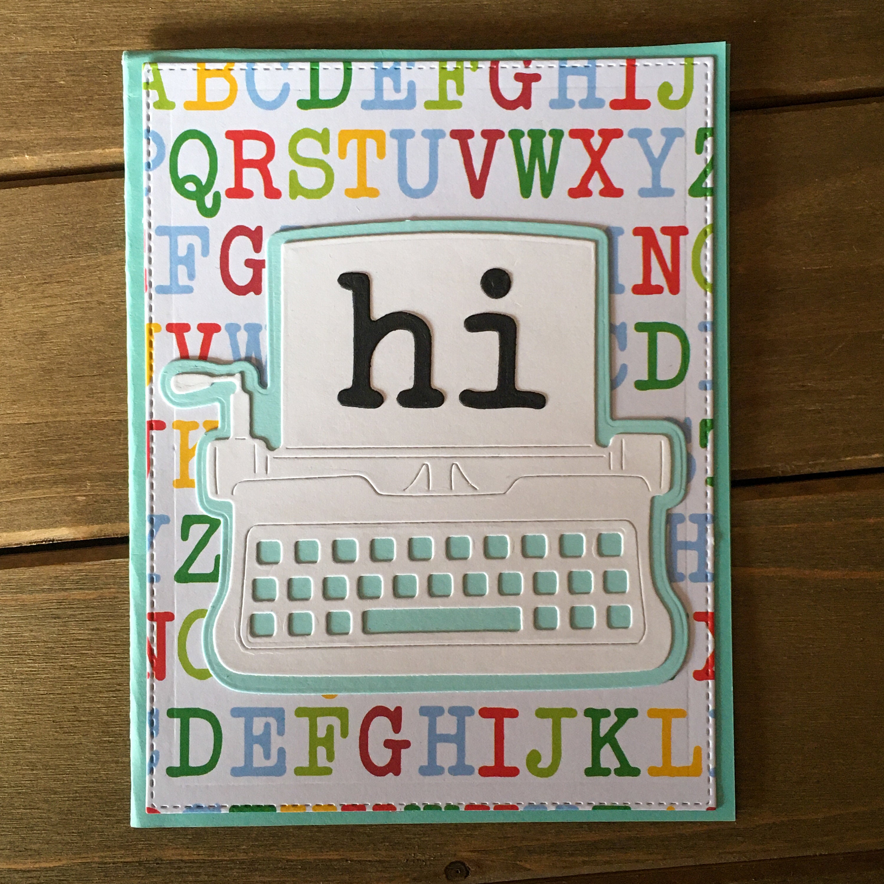 Typewriter Card Typing Card Receptionist Card Receptionist - Etsy