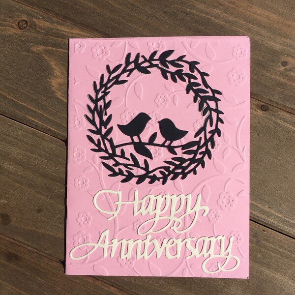 Love Bird card, anniversary card, first anniversary card, parent anniversary card, dating anniversary card, wedding anniversary card