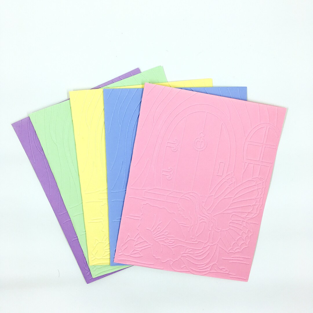 Pastel Fairy Note Cards, 5 Pack Cards, Baby Shower Cards, Birthday ...