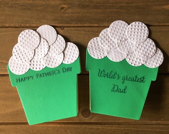 golfer card, golf card, golf balls card, father's day card, dad's card, grandpa card, uncle card, brother card, golfers, golf fathers day