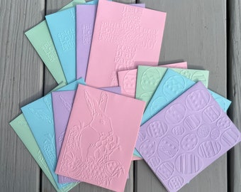 Bulk Easter cards, 12 pack card set, Easter cards, bunny cards, egg, cross cards, variety pack cards, notecard set, spring notes, springcard